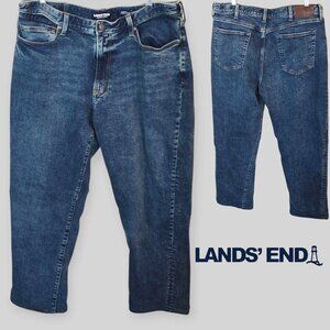 Lands' End Square Rigger Traditional Fit  Straight Denim Jeans Mens 38
